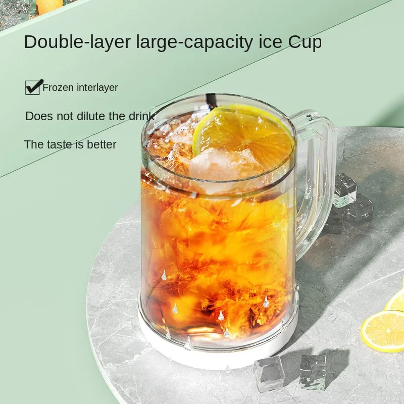 

Iced Refrigeration Cup Sandwich Cup wine glasses Glass cups Elegant reusable plastic glass Bar for champagne aesthetic