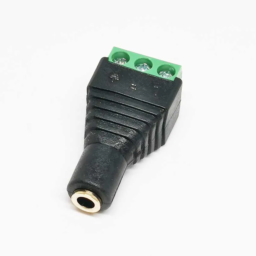 3.5mm 3 Pole 4 Pole male Connector Terminal 3pin 4pin Audio AUX earphone adapter To Headphone Jack Stereo Plug Solderless DIY