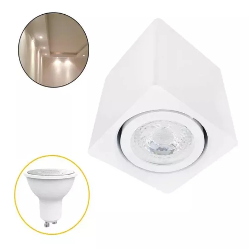 3  Square Overlay Directional Gu10 Lamp Mr16 110v/220v Ceiling Luminaires