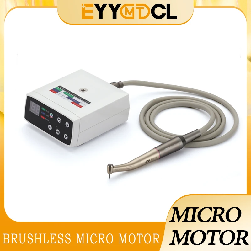 

Dental Electric Brushless Micro motor Dentis Tool with LED Fiber Optic Contra 1:5 Low Speed Handpiece High Rotation Dentistry