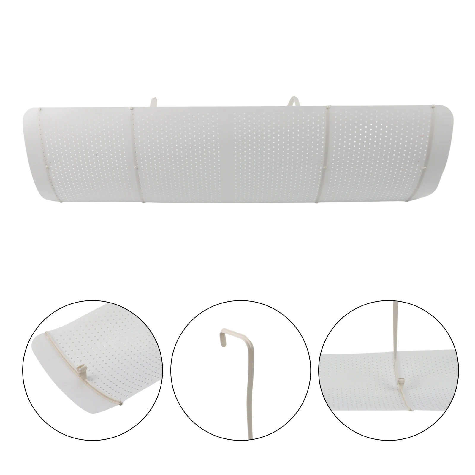 Adjustable Wind Deflector for AC Units Helps Distribute Air More Evenly in Space No Installation Hardware Required