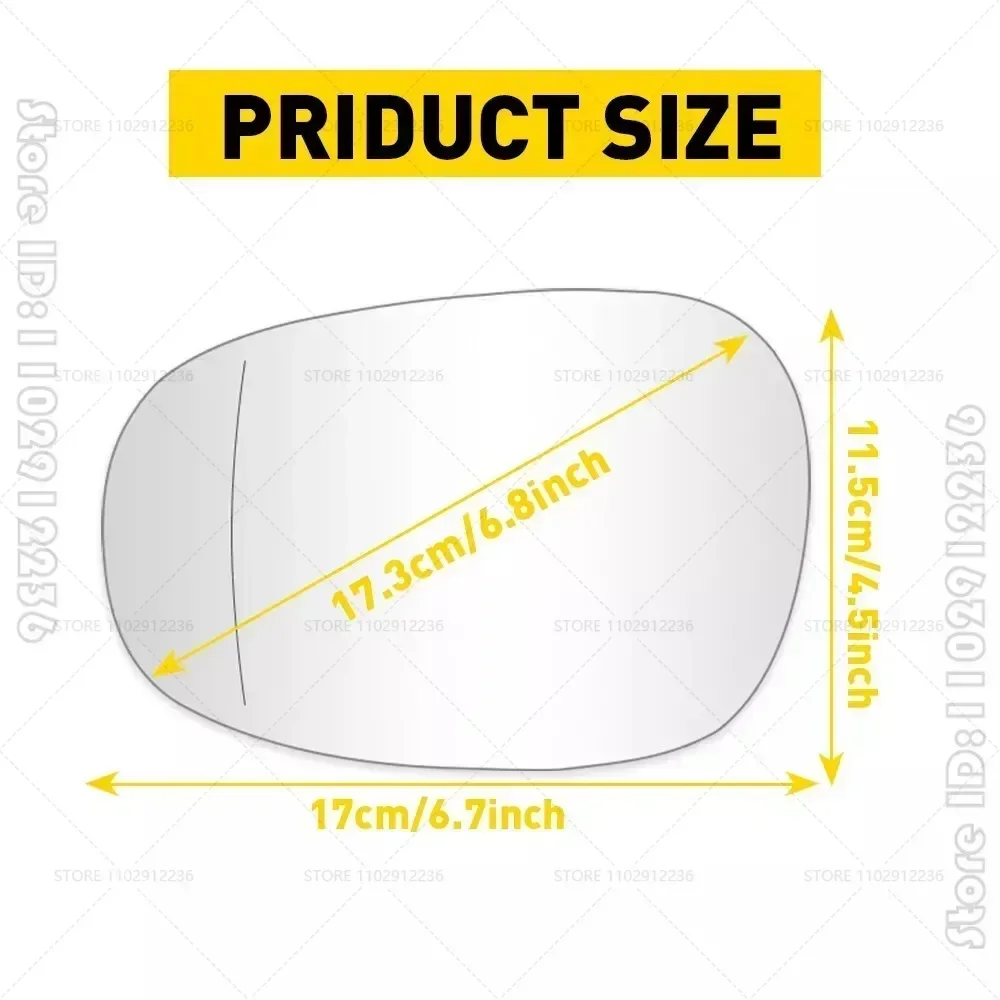 for 2009-2013 E82 E88 E90 E91 E92 E93 BMW 1 3 Series Heated Door Side View Mirror Glass 51167252893 51167252894