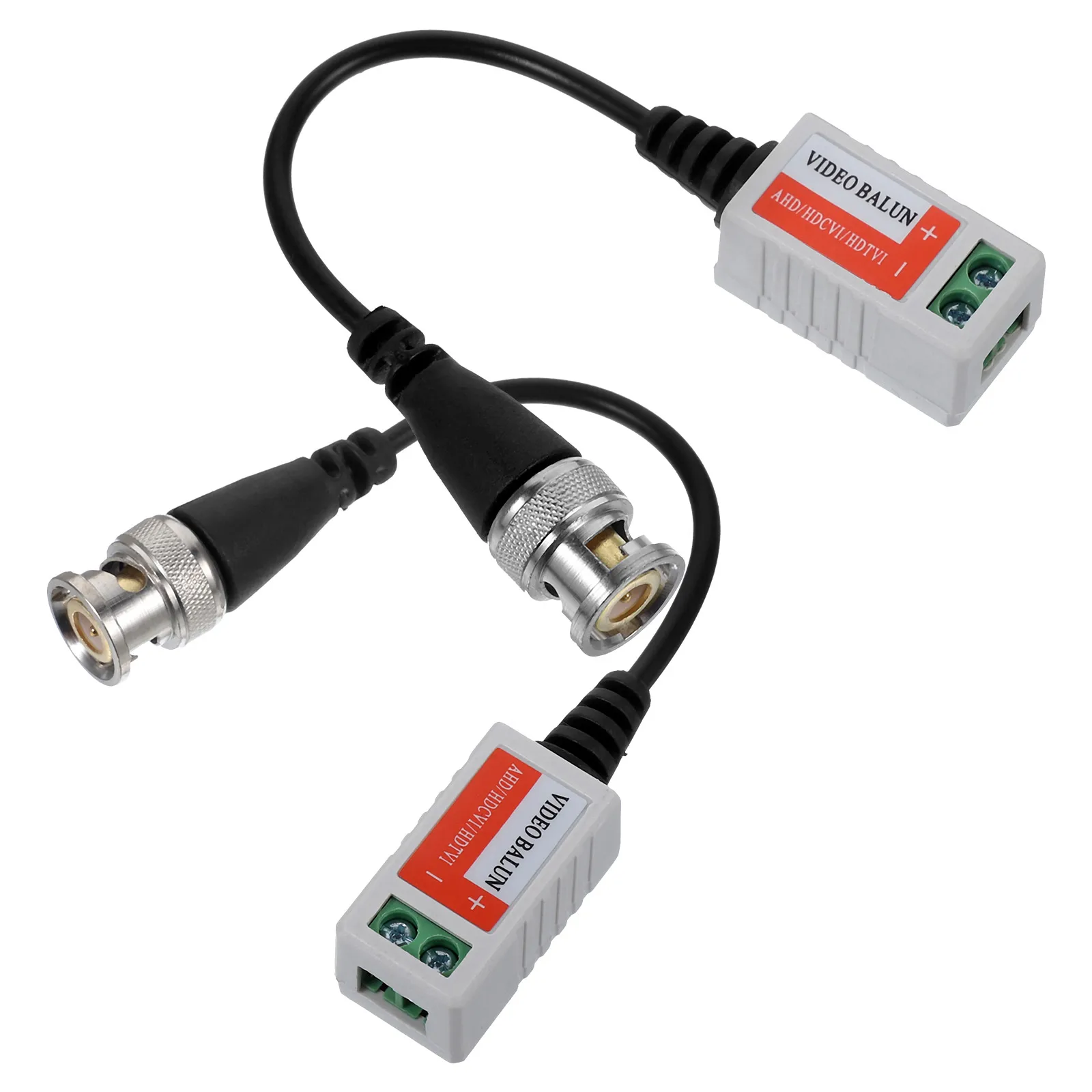 

A Pair of -202A CCTV Camera Coax Single Channel Passive Video Transeceiver Cables (Black)