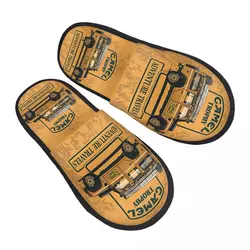 Camel Trophy Defender 110 House Slippers Soft Warm Memory Foam Fluffy Slipper Custom Print Women Indoor Outdoor Shoes