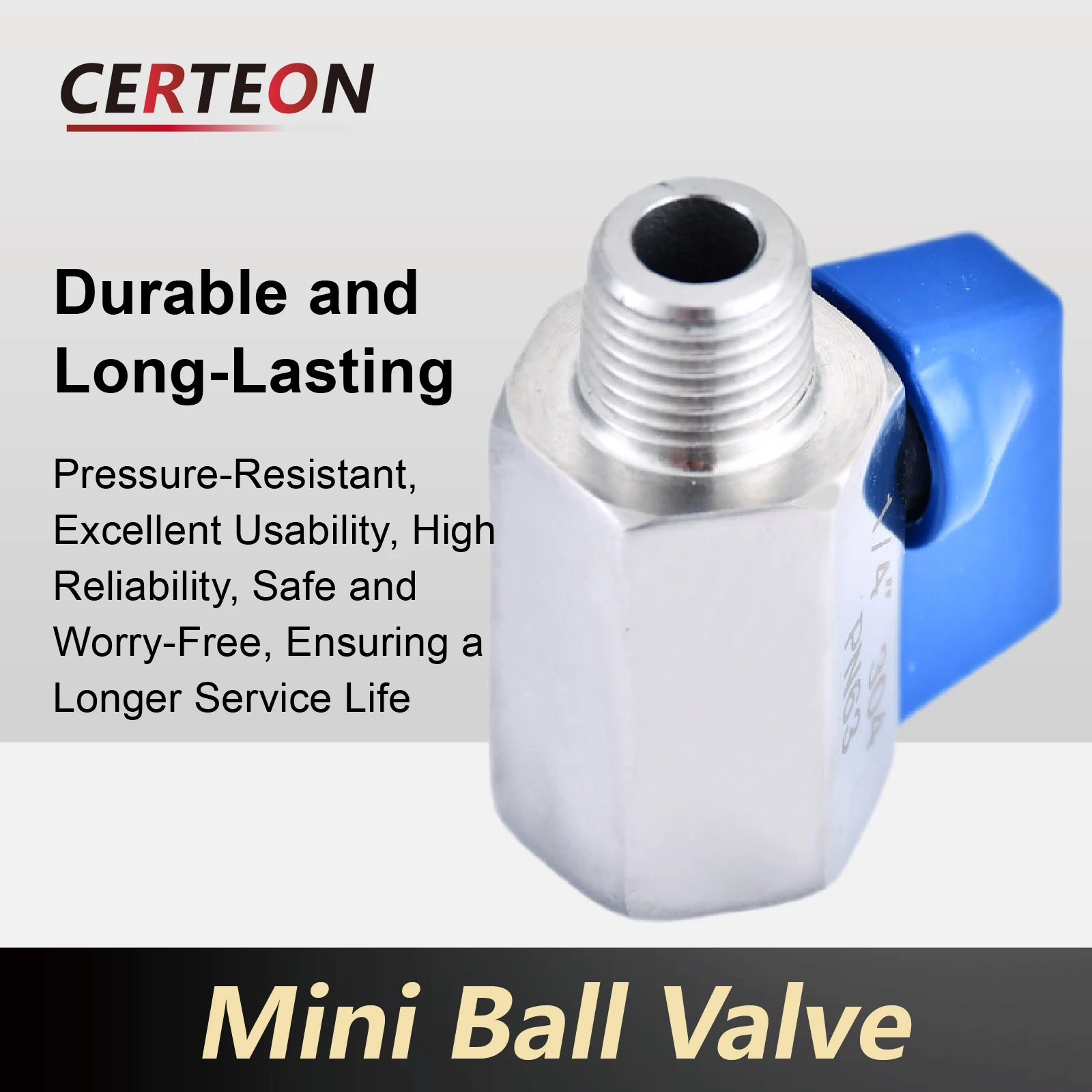 Mini Ball Valve Stainless Steel, Miniature Small Valve , Double Internal Thread Inner and Outer Wire Air Valve Manual Switch