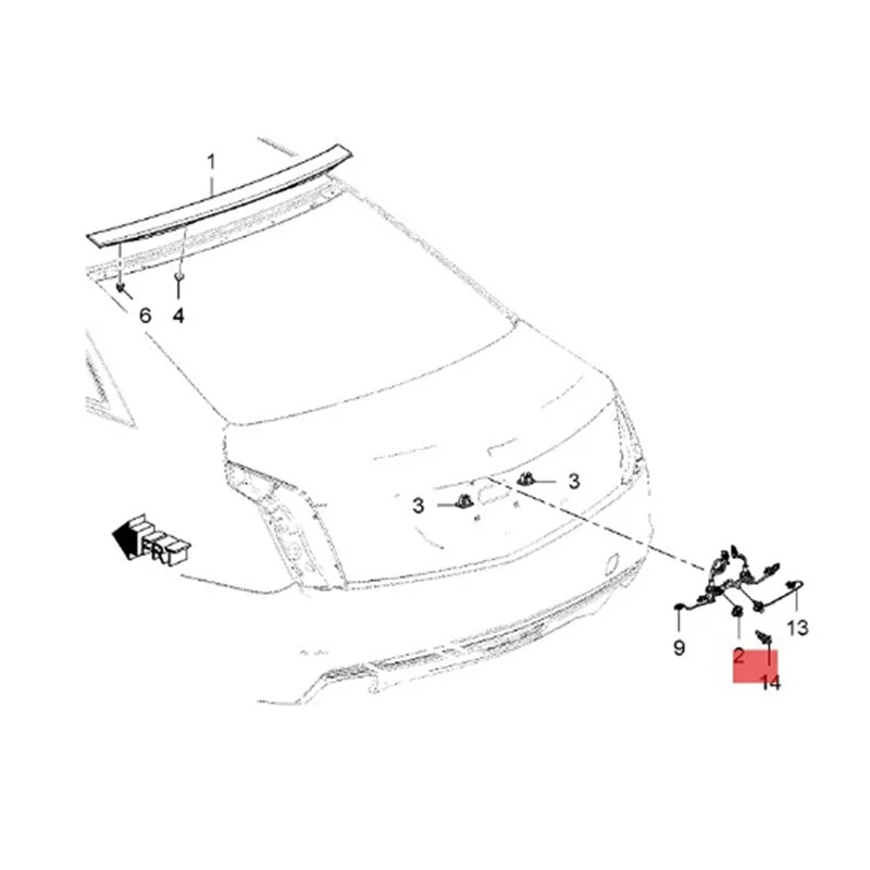 

Pop 23295906 Car Rear View Back Up Park Assist Camera For Cadill Super Hot Et GMC 2019 1X364058