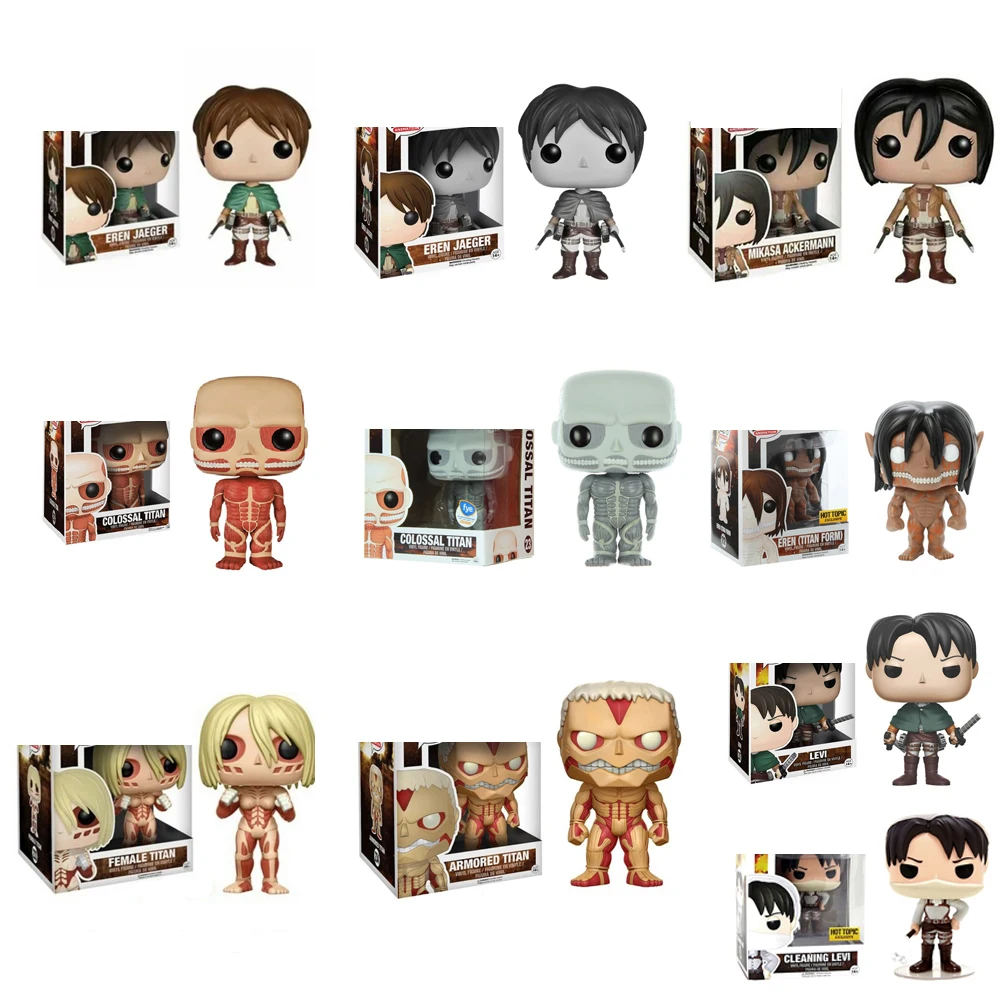 Funko pop New Arrival Attack on Titan ACKERMANN Action Figure Model toys for Vinyl Figure Doll Model CollectibleToys WITH BOX