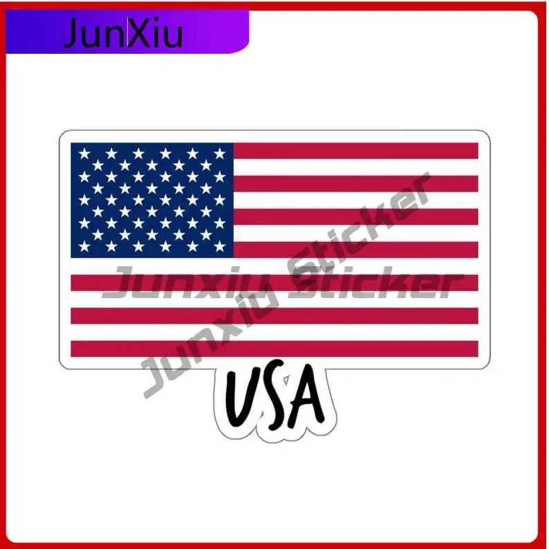 

United States Of America Patriotic Stickers Usa Flag Decal Travel Laptop Sticker America Pride Label Decor Waterproof Scratch-pr