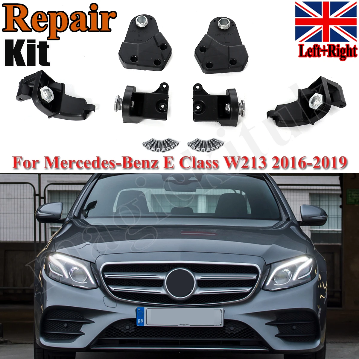 

For Mercedes Benz W213 2016-2019 Headlight Bracket Repair Kit Left & Right Side