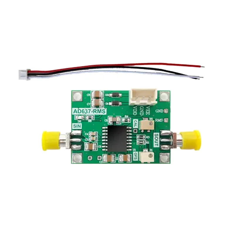 

AD637 Module V2.0 True RMS Detection with Peak Voltage Measurement, Peak Detector Data Acquisition Board LF-8MHz 60dB