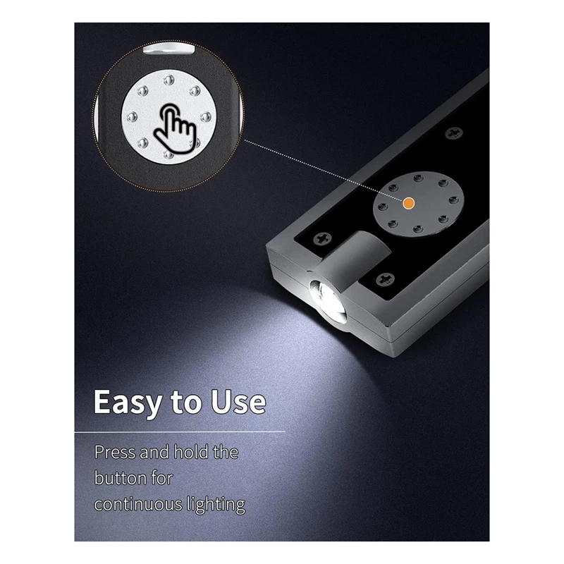 Mini LED Keychain Flashlight 12 Lumen Portable Ultra Bright Light Flat Torch For Outdoor Camping Hiking A 10PCS