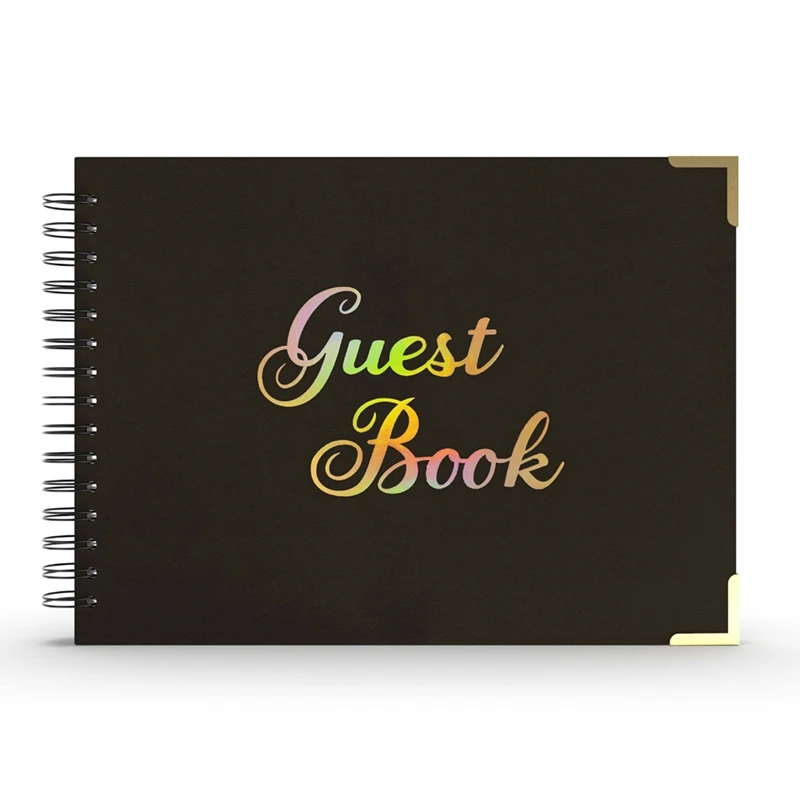 Wedding Guest Book,Guest Book Wedding Reception for Guests to Sign,Sign in Book for Funeral,Graduation,Baby Shower,A