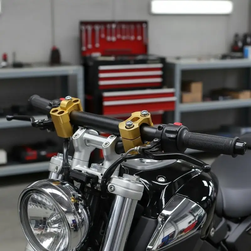 Fat Bar Handlebar Clamp CNC Billet 28mm 22mm Riser Adapter Aluminum All Terrain Motorcycle Accessories