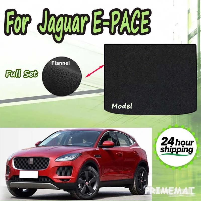 

ECOAUTO Rear Trunk Mat For Jaguar E-PACE 2018-2024 Tray Trunk Carpet Pad Accessories