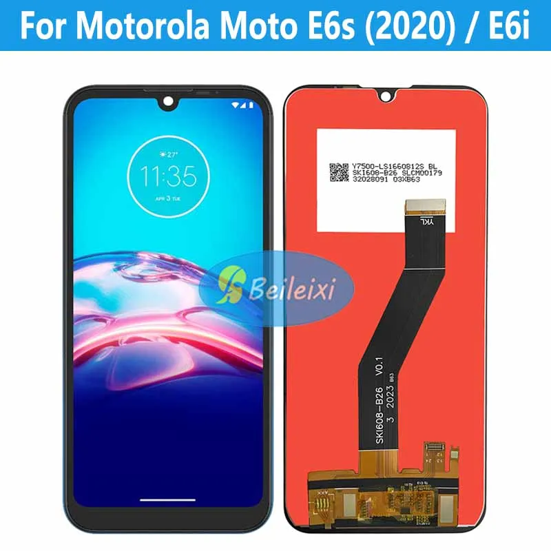 For Motorola Moto E6s 2020 XT2053-4 XT2053-2 LCD Display Touch Screen Digitizer Assembly For Moto E6i XT2053-6 XT2053-5 XT2053-1