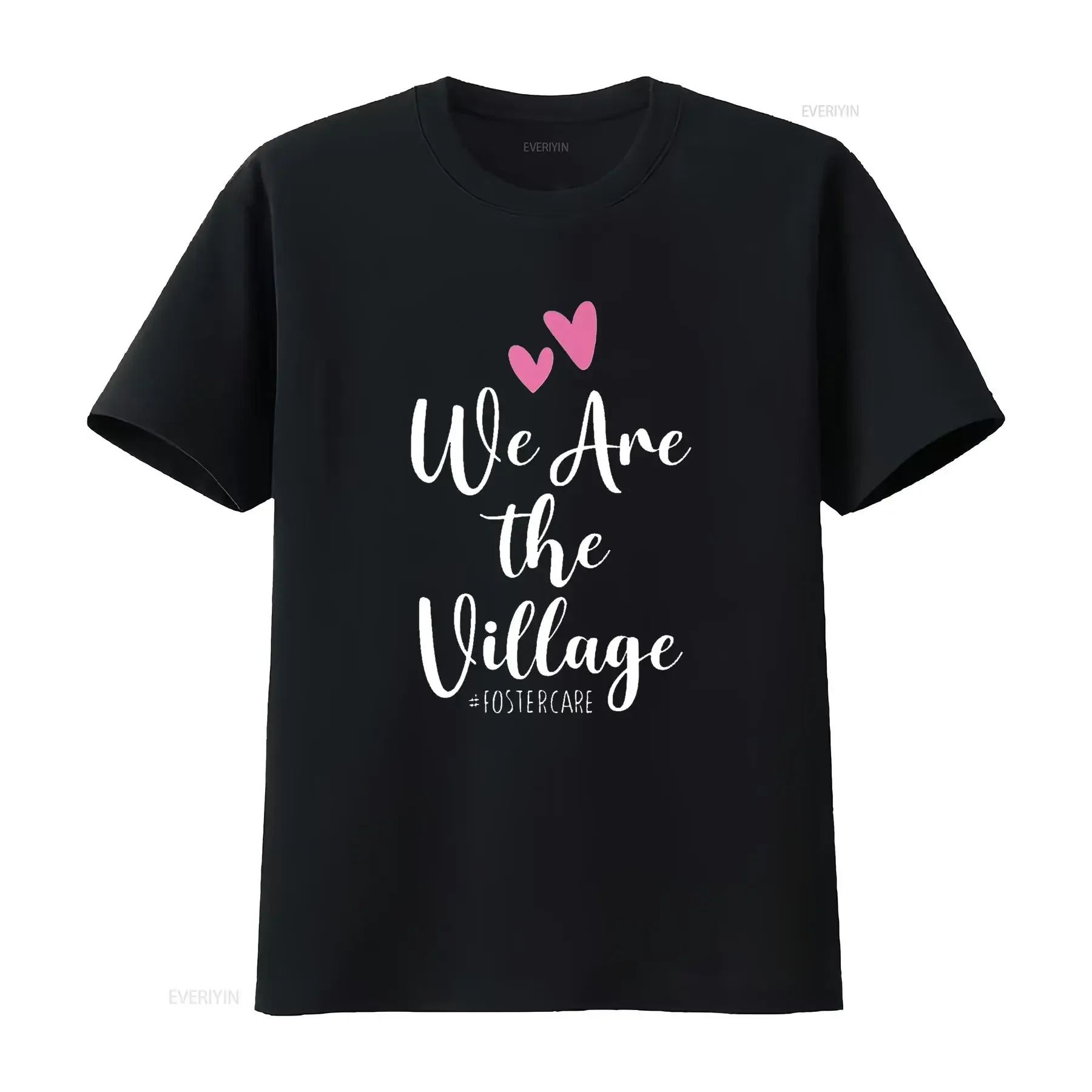 Somos el pueblo, opción para padres, mamá, papá, Foster Care, camiseta vintage lavada, gráfico de moda, ropa de calle transpirable para hombre, suave