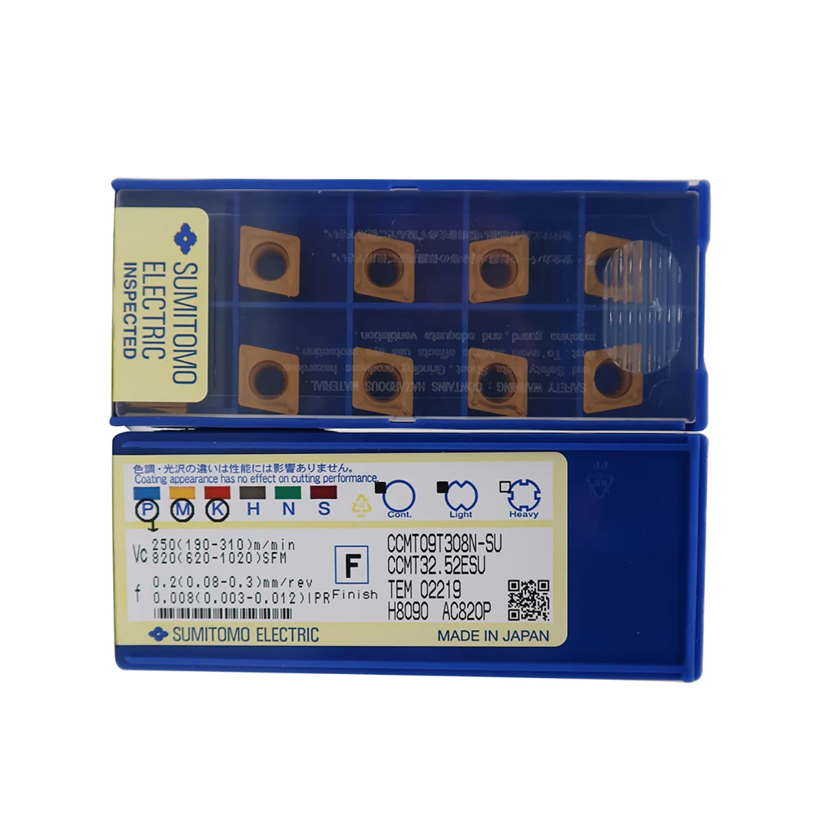 

100% Original CCMT060204N/080304N/09T308N/120404N/120408N SU SC AC820P Carbide Turning Inserts