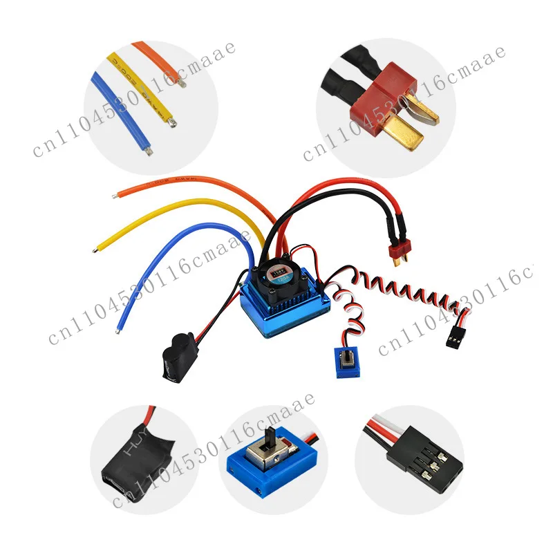Waterproof 120A Sensored Brushless ESC Electric Speed Controller for 1/8 1/10 1/12 RC Car Crawler Boat Part