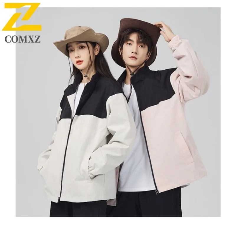 سترة COMXZ للرجال على الطراز الجبلي بياقة واقفة معطف بيسبول مقاوم للماء ومضاد للرياح للمشي في المناطق الحضرية والتنزه في الهواء الطلق ملابس الشارع 2025 #6