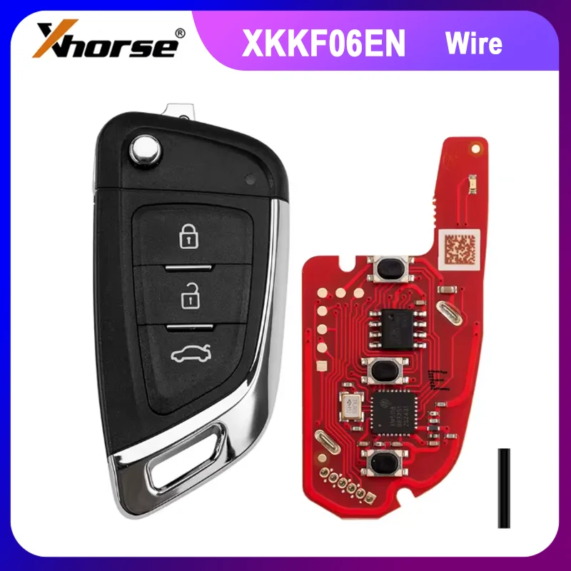 

1/2/5PCS Xhorse XKKF06EN 2nd Generation Wire Remote Key Knife Style Update Version of XKKF03EN