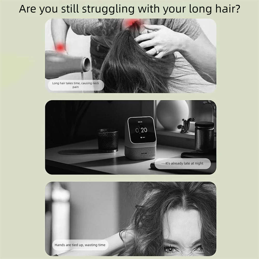 

Телескопическая регулируемая подставка для фена Регулируемая высота Складной вертикальный держатель для фена Hands Free Стабильная основа