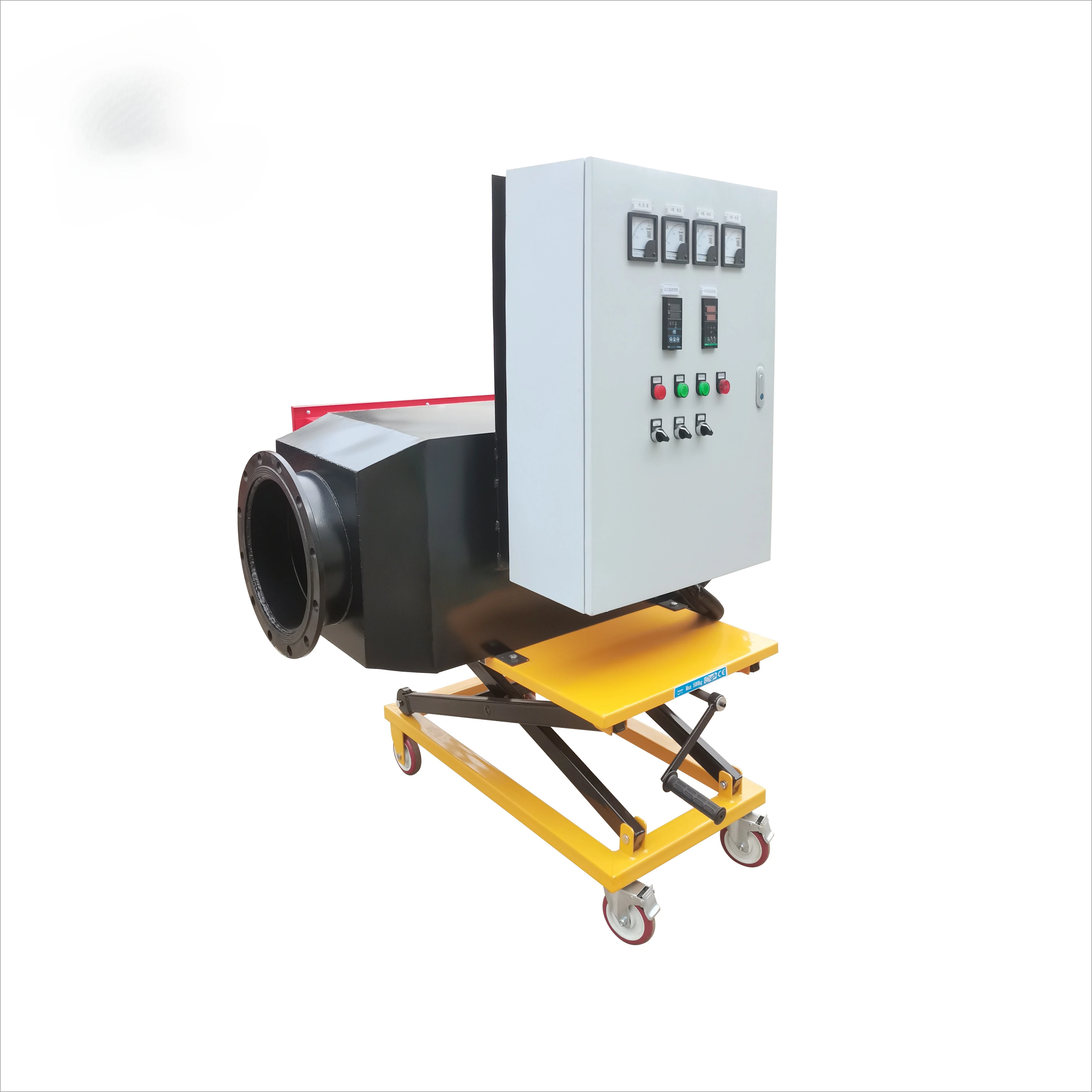 50kw Industrial Fast Heating 380v High Electric Finned Tubular Movable Air Duct Heater
