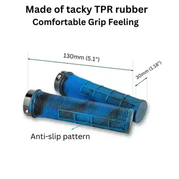 NPY 自行車把手 登山車橡膠鎖定握把 防震防滑 登山車/公路車把手套 折疊平衡車配件 10 最佳銷售 抓地力強的登山車 - №5