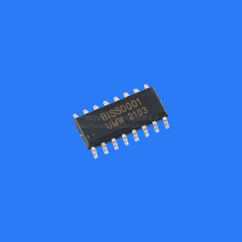 50pcs/original genuine patch UMW BISS0001 SOP-16 infrared sensor signal processor chip