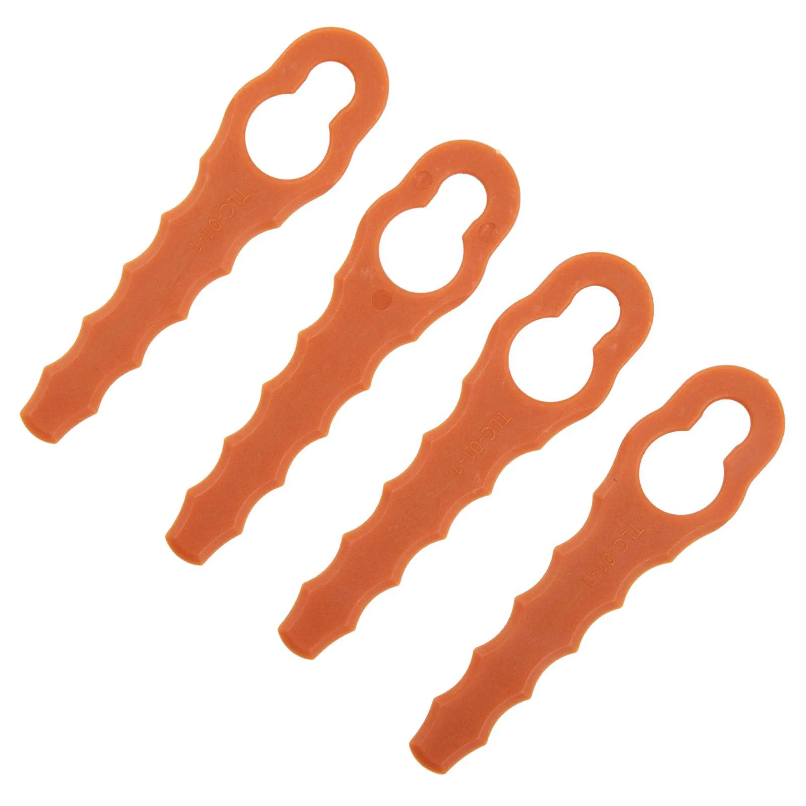Lames de tondeuse à gazon 79x19mm, couleur Orange, plastique, INSTALLATION facile pour Worx WG150/WG151/WG151
