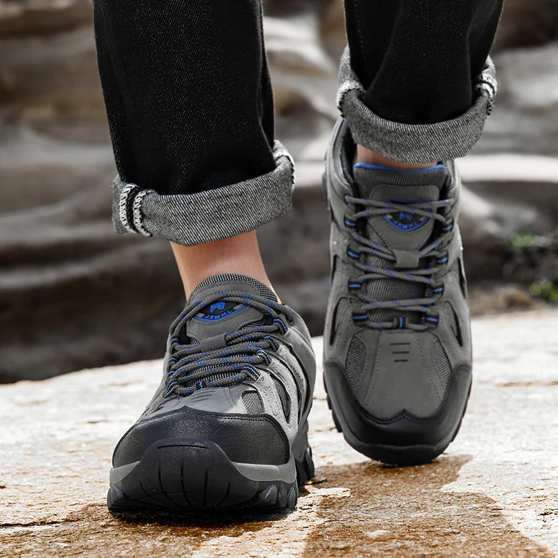 Hot four seasons new mountaineering outdoor large sports shoes cross-country hiking low shoes men's travel casual shoes