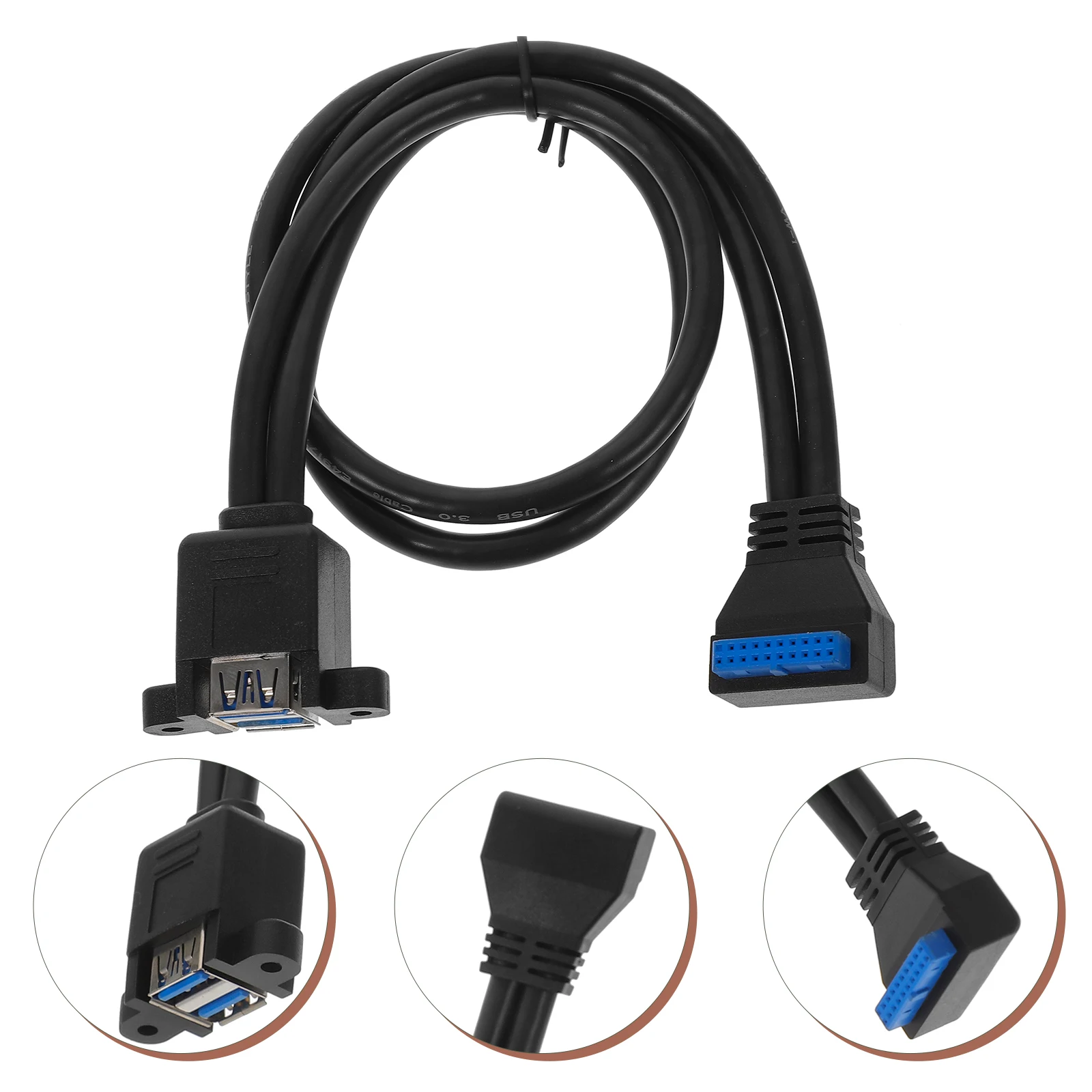 

1 Set 19Pin Header Connection 3.0 Dual Ports Desktop Internal Conversion Data Converter Pc Extension For