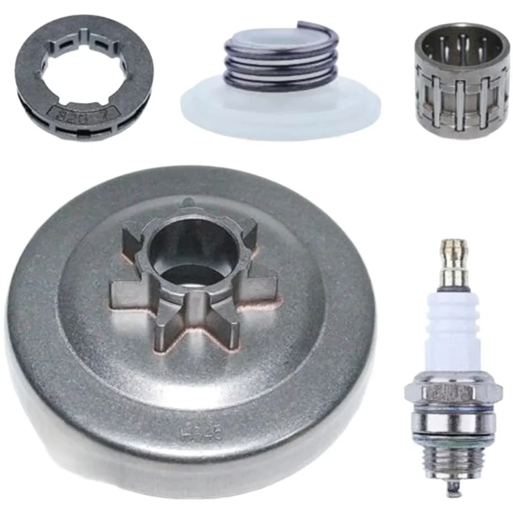 Saw Sprocket Assembly 340 345 346XP 350 351 353 445 450E Chainsaw Sprocket Drum Clutch Cover Replacement Steel Gray