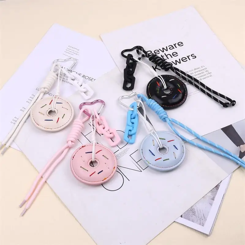 

Милый ПУ пончик плетеная веревка цепочка для телефона ремешок сумка брелок кулон Шарм модный элегантный брелок милый девчачий рюкзак украшения