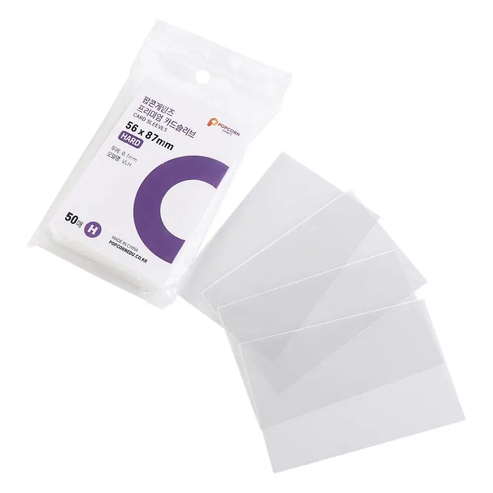 Acid Free Korea Card Sleeves Cpp Ultra-thin Clear Photo Card Sleeve Wear-resistant Anti-scratch Hard Photocard Holder