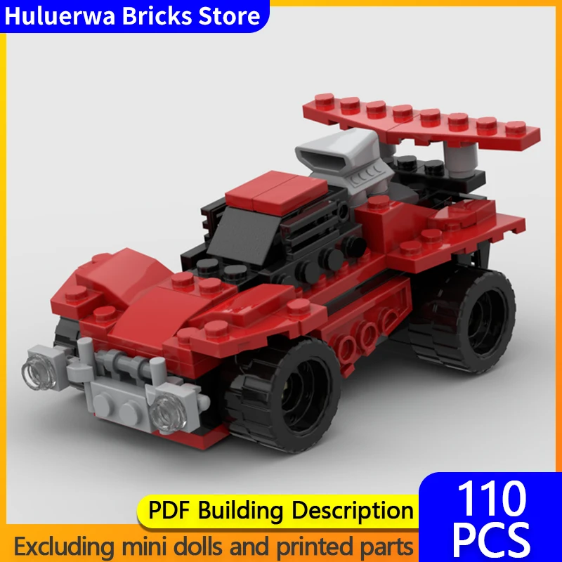 

Модель городской автомобиль MOC, строительные кирпичи, популярная игра, гоночный автомобиль, модульная технология, подарки, праздник, сборка, детские игрушки, костюм