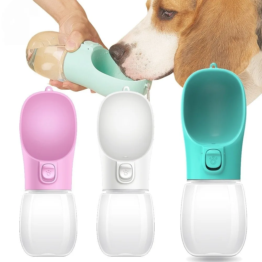 

350ml/550ml Outdoor Dog Water Bottle Plastic No Leakage Dog Water Dispenser Removable Portable Pet Water Feeding Supplies