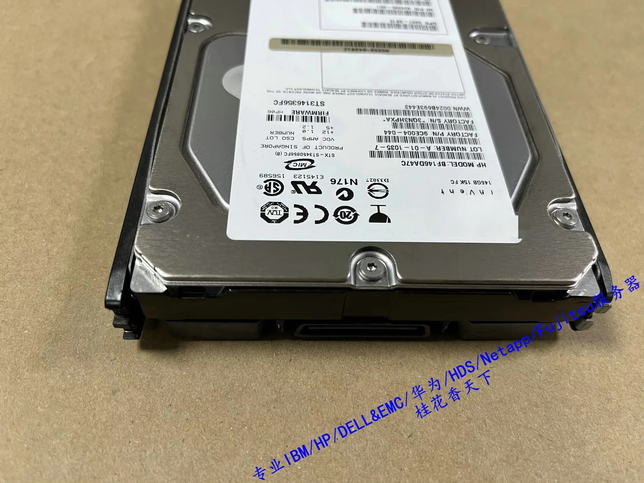 Usado para disco rígido de armazenamento EVA HP 454410-001 AG556A 146G 15K FC de 3,5 polegadas