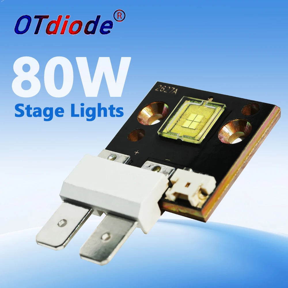 Professional 3V 5V 12V High Power LED Chip 70W 75W 80W Cold White Moving Head Light Bead Stage Spotlight Beads for DJ Disco Part