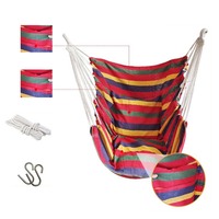 Comfortable Dormitory Hammock Chair Thicken Canvas Garden Swing Chair Soft Handwoven Outdoor Hanging Chair Patio Relaxation