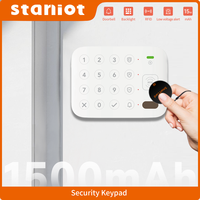 Staniot Wireless Alarm Security Keypad Built-in 1500mAh Battery Anti-dismantling Alarm RFID Tag for Home Security Alarm System