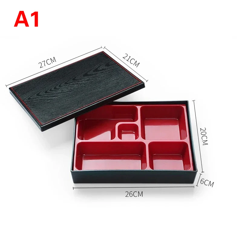 HOT Food Storage Box Japanese Bento Box Compartment Business Lunch Box Worker Lunch Tray Portable Food Container Removable