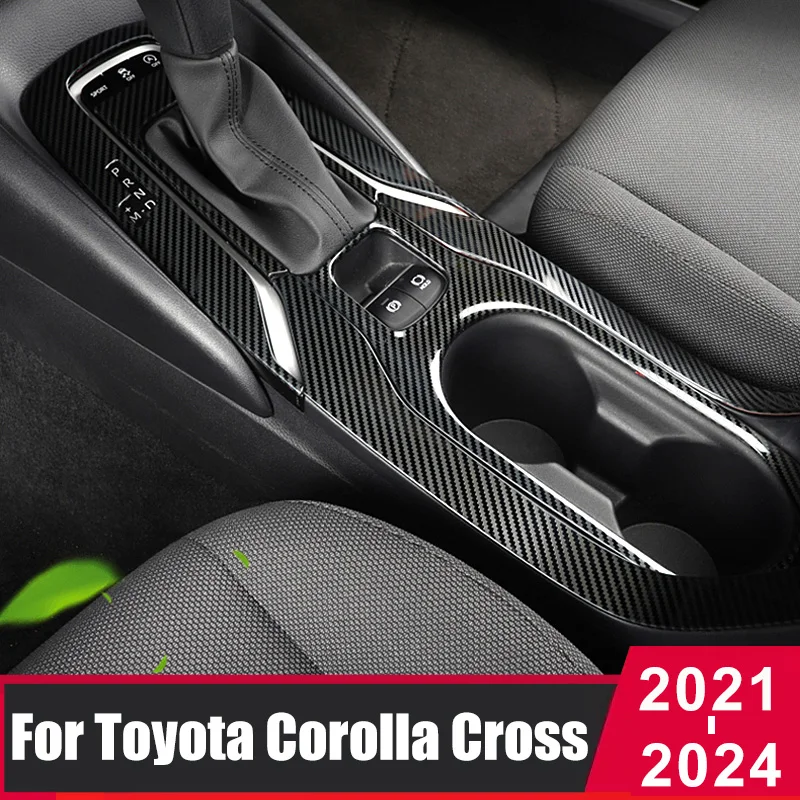 

For Toyota Corolla Cross XG10 2021 2022 2023 2024 Stainless Steel Car Gear Shift Box Panel Cover Trim Frame Stickers Accessories