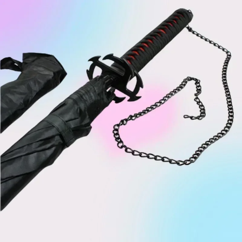 Bleach Zangetsu Anime Katana Umbrellas Creative Kurosaki Ichigo Long Parasol Anime Surrounding Gifts Cosplay Prop Life Supplies