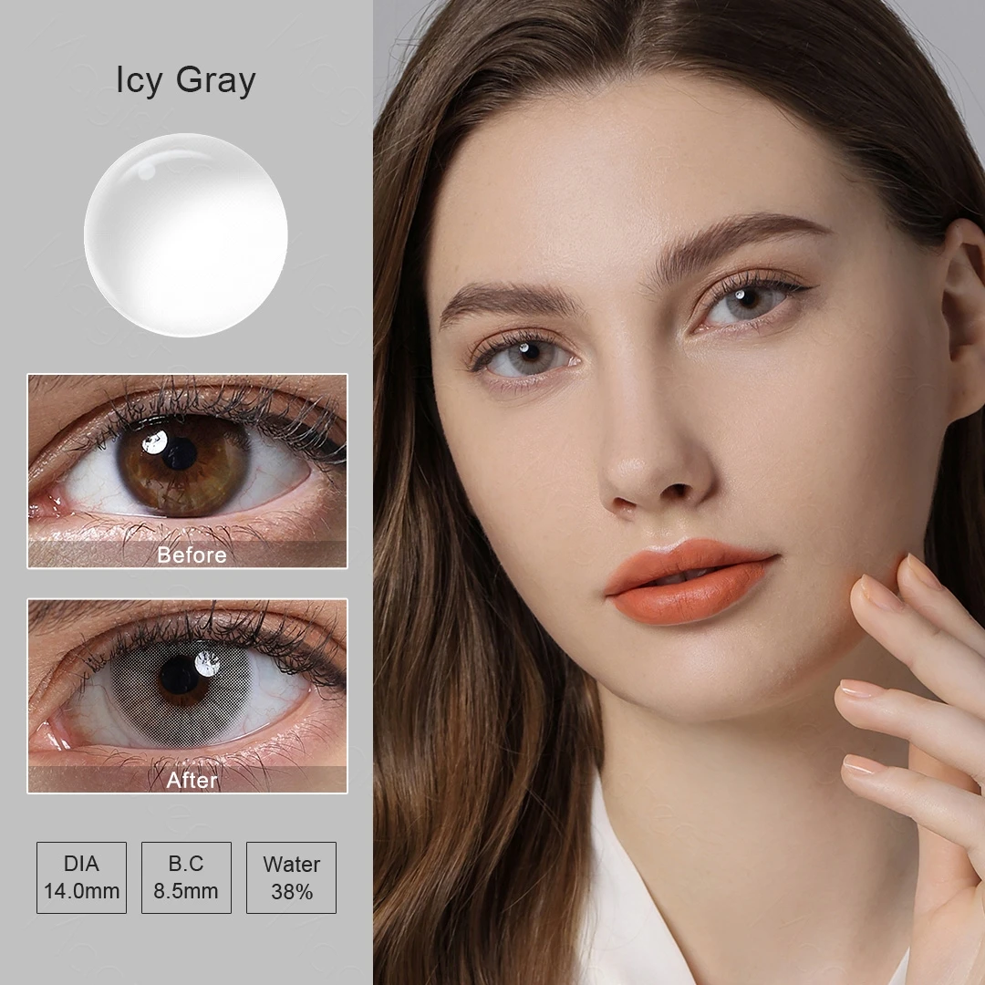 Iris Color Lens Eyes Makeup DNA Contact Lenses Beauty Cosmetic Color Contact Lenses For Eyes Iris 2pcs Yearly Colored Eye Lenses