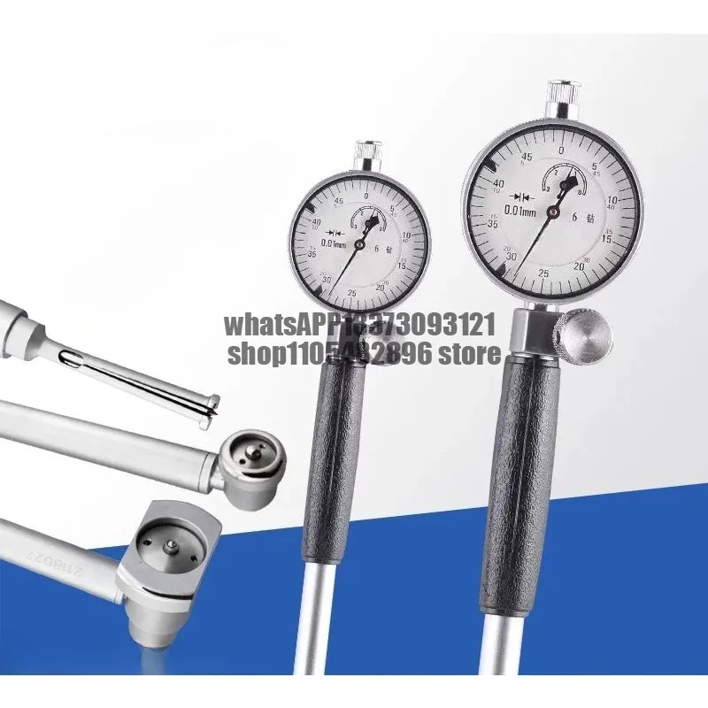 Inner diameter dial meter 10-18 measuring cylinder meter 35-50-160 mm lengthened inner hole indicator meter thousand minutes