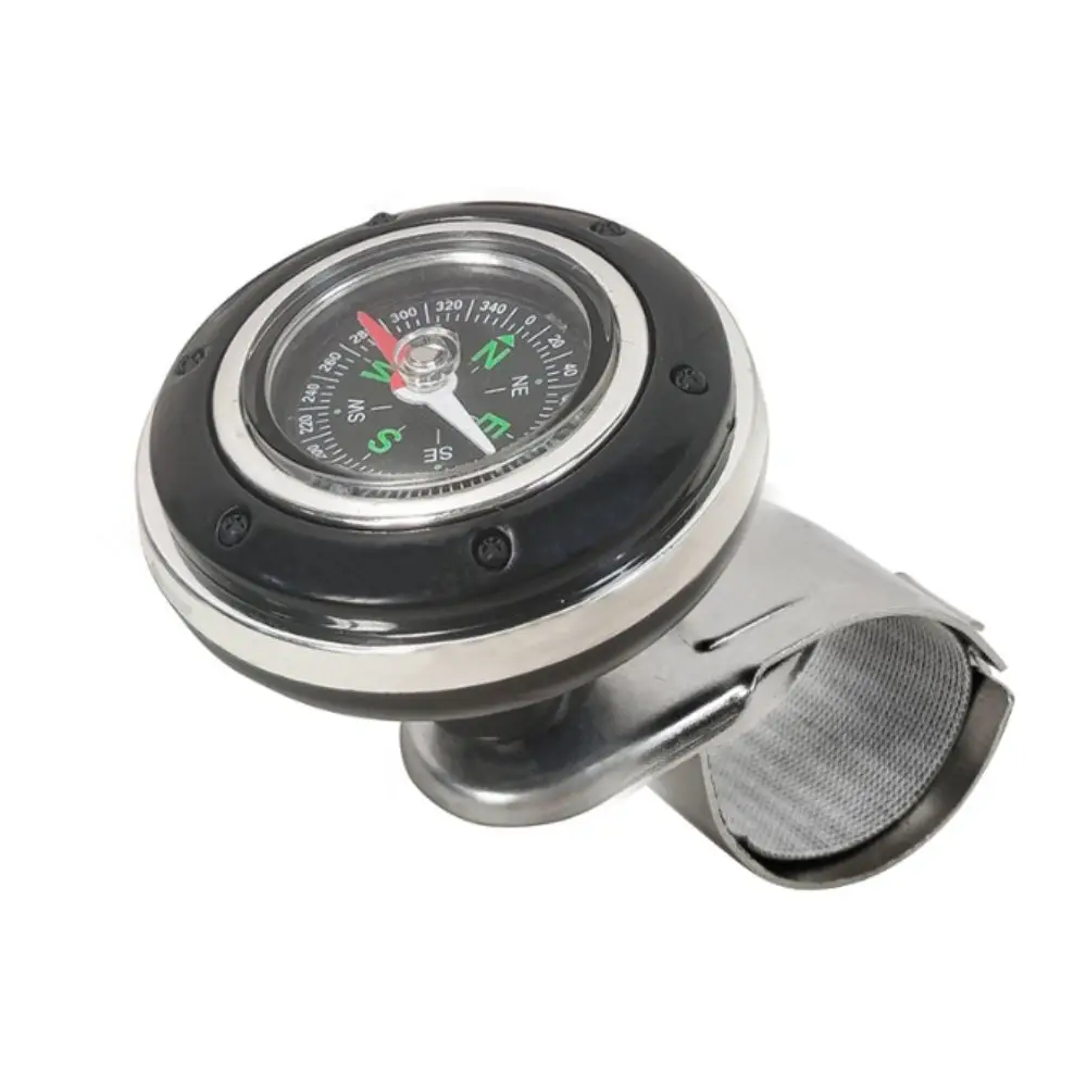 

360-degree Rotation Steering Wheel Knob ABS Material Booster Function Power Handle Ball Universal Fit Compass Feature