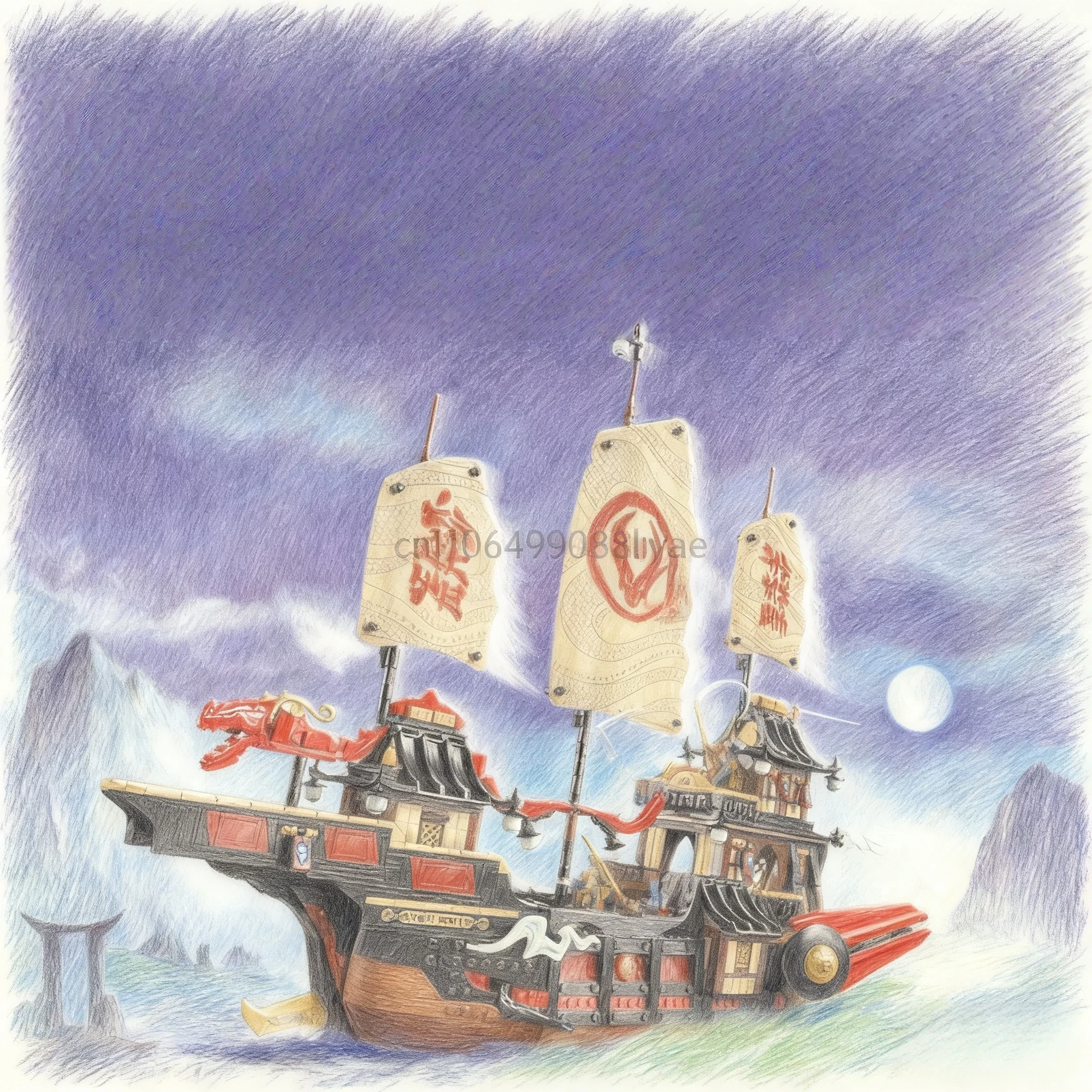 سلسلة جديدة لعام 2025 من مكافآت مكافآت قارب التنين الجديدة مجموعة بناء السفينة ألعاب هدايا عيد الميلاد