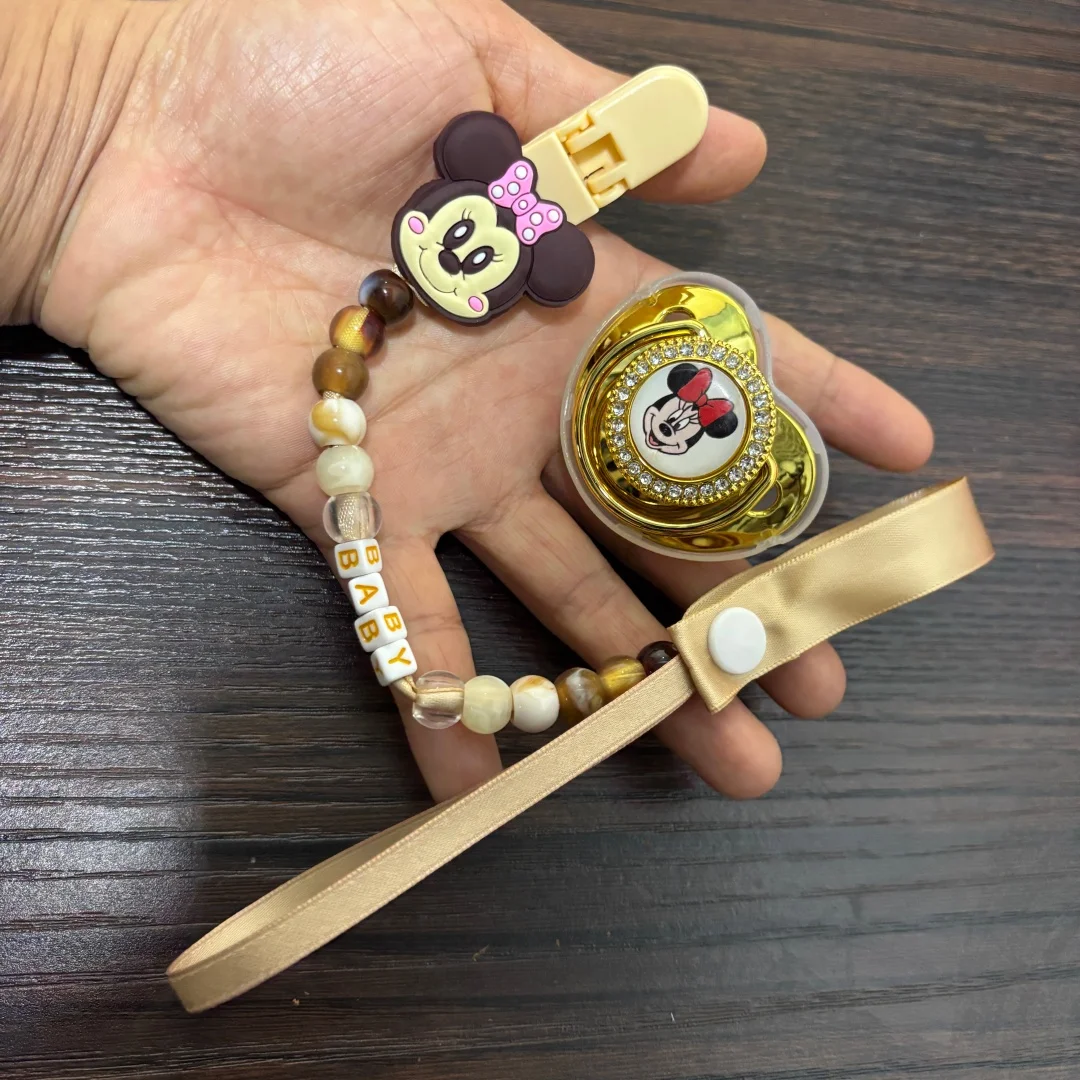 Newborn Pacifier Clip Custom Name Baby Soother Holder Dummy Chain Anti-Lost for Infant Feeding Baby Shower Gift 0-18M