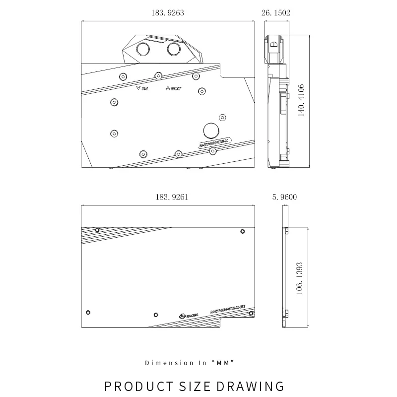 บล็อก GPU Bykski N-GY4070TI-X สำหรับการ์ดจอ Galax RTX 4070 Ti Super EX สีขาว / Metal Master OC / EX Gamer v2 ระบบระบายความร้อนด้วยน้ำ