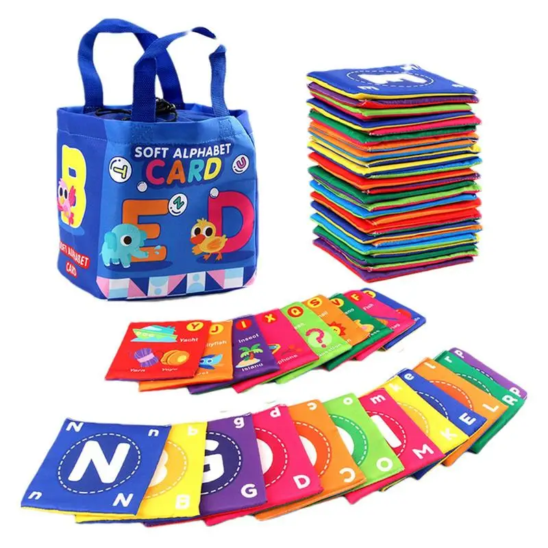 

Toddler Bath Books Alphabet Number Bath Cloth Books Portable Early Childhood Enlightenment Book for Kids Children Girls Boys